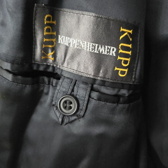 Kuppenheimer Men’s Peacoat Cashmere Blend Navy Blue England Quiet Luxury *read* - Picture 2 of 14